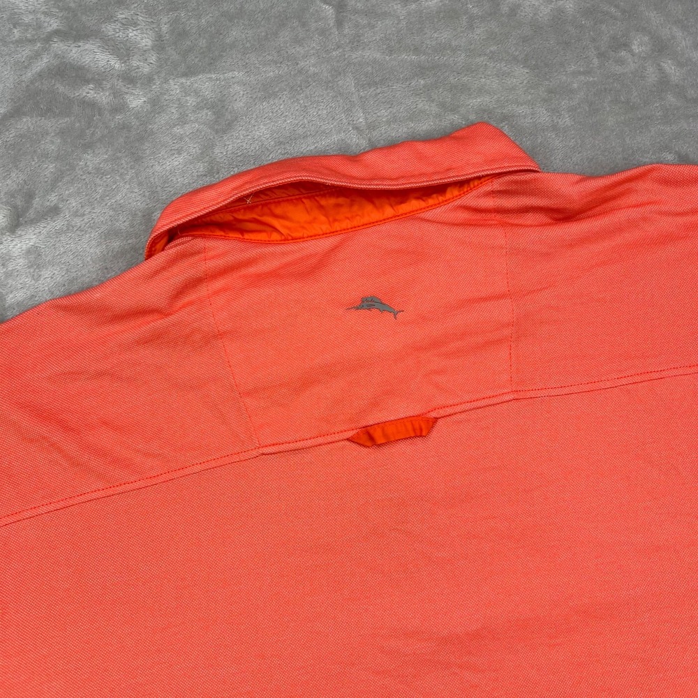 Tommy Bahama Polo Shirt Mens‎ 2XL Orange Double Eagle Spectator Performance - Picture 12 of 12